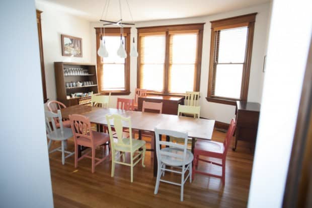 dining room at Lydia's House