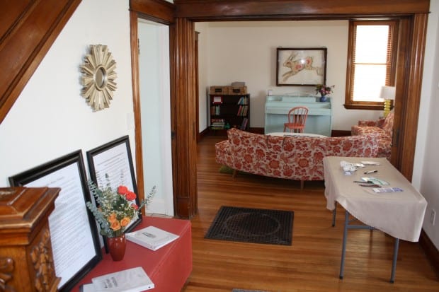 view into living room